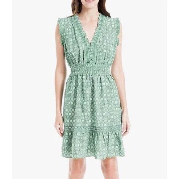 green off the shoulder summer dress PASTEL GREEN SMOCKED MAXI main image 1